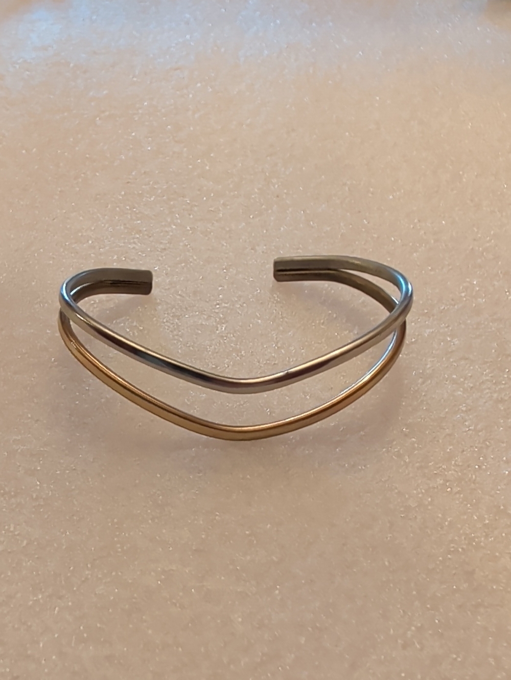2 Tone Cuff Bracelet